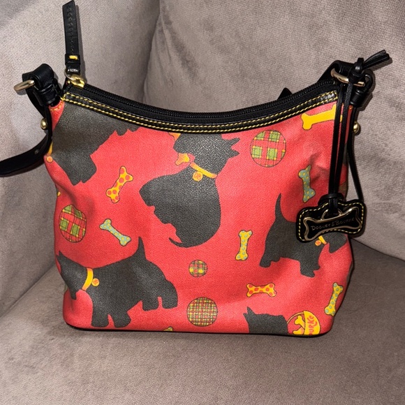 NWOT Dooney & Bourke Red Bag with Scottie Dog Design - Picture 1 of 11